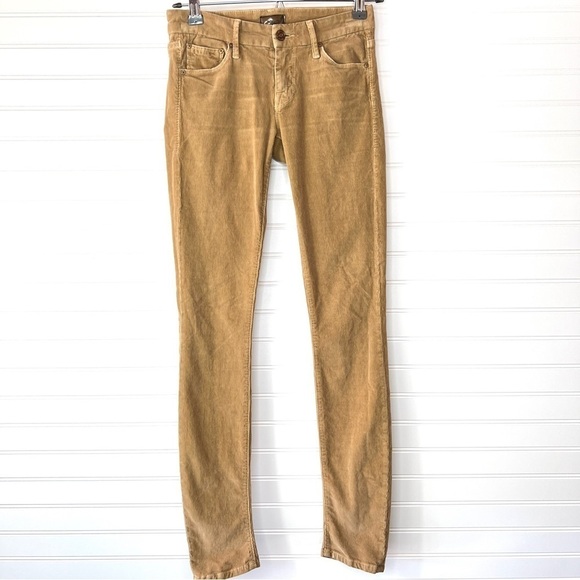 MOTHER The Looker Little Bit Of Country Corduroy Tan Sz 24 - Picture 1 of 11